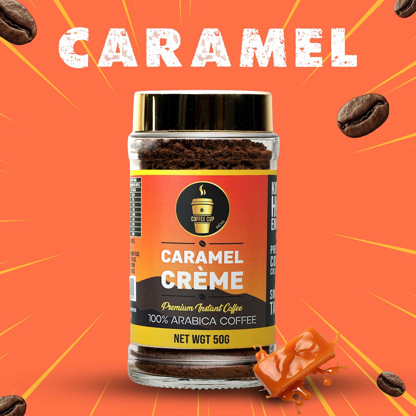 COFFEE CUP Delicious Caramel Creme Instant Coffee