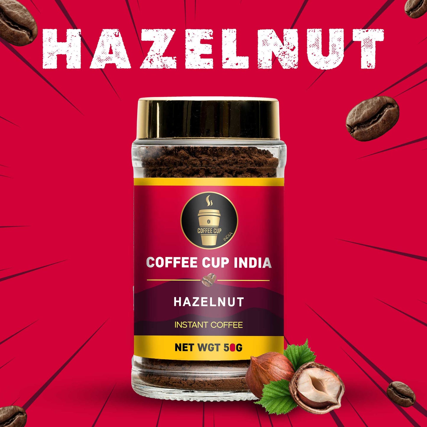 COFFEE CUP Delicious Hazelnut Instant Coffee (Copy)
