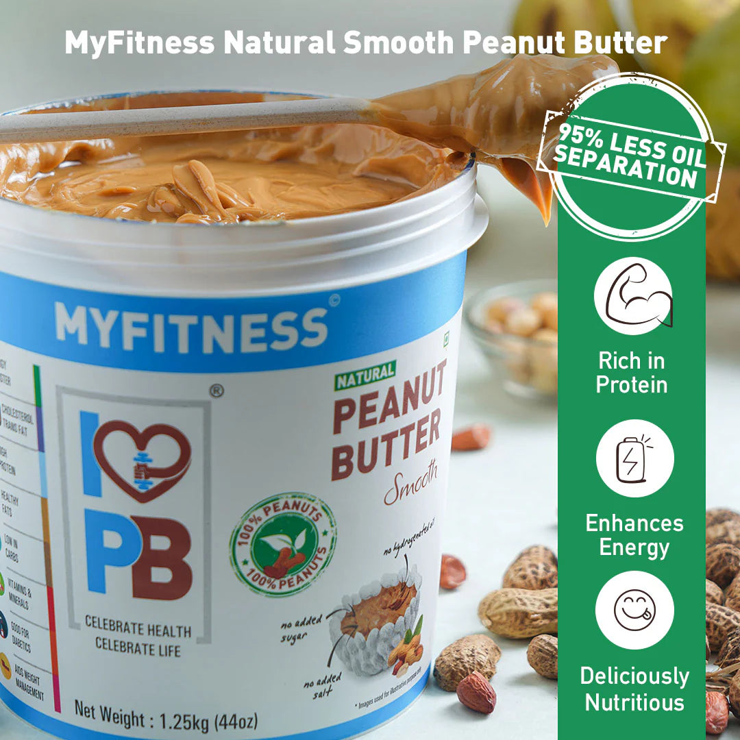 MYFITNESS Natural Peanut Butter: Smooth