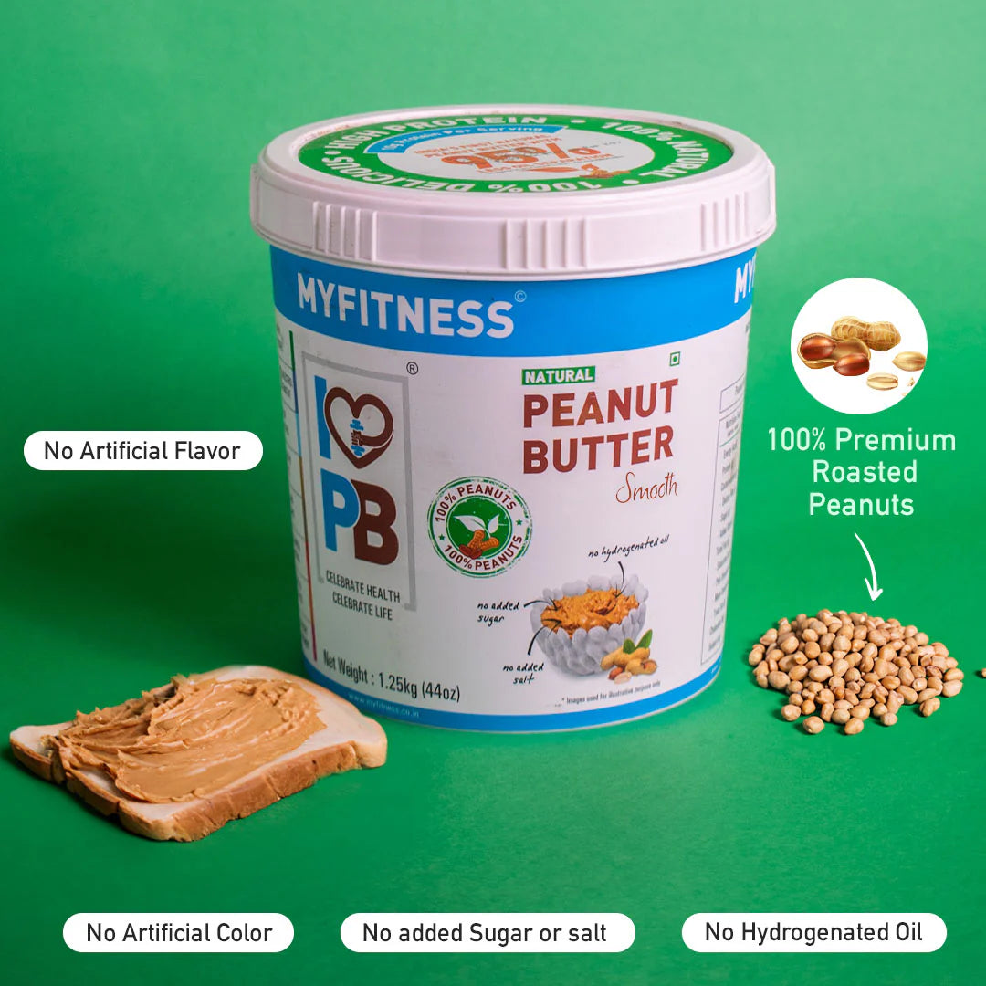 MYFITNESS Natural Peanut Butter: Smooth