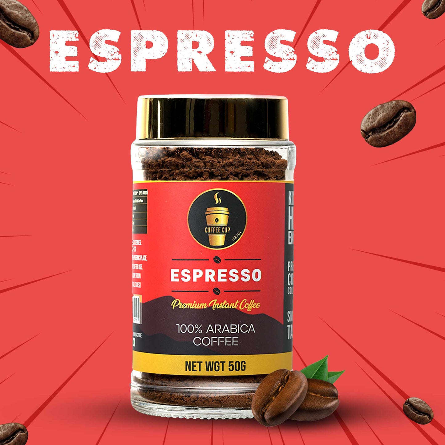 COFFEE CUP Delicious Espresso Instant Coffee