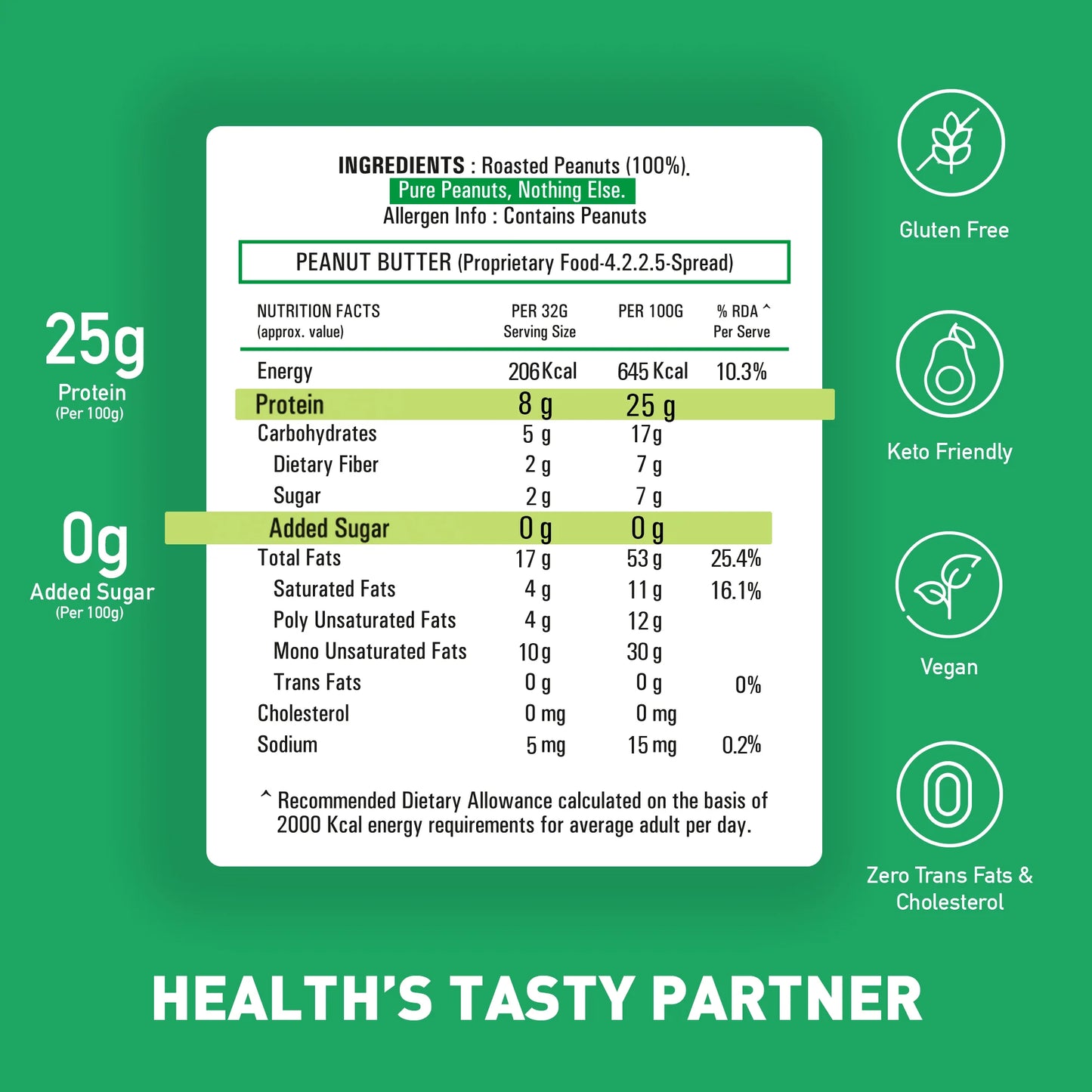 MYFITNESS Natural Peanut Butter: Smooth