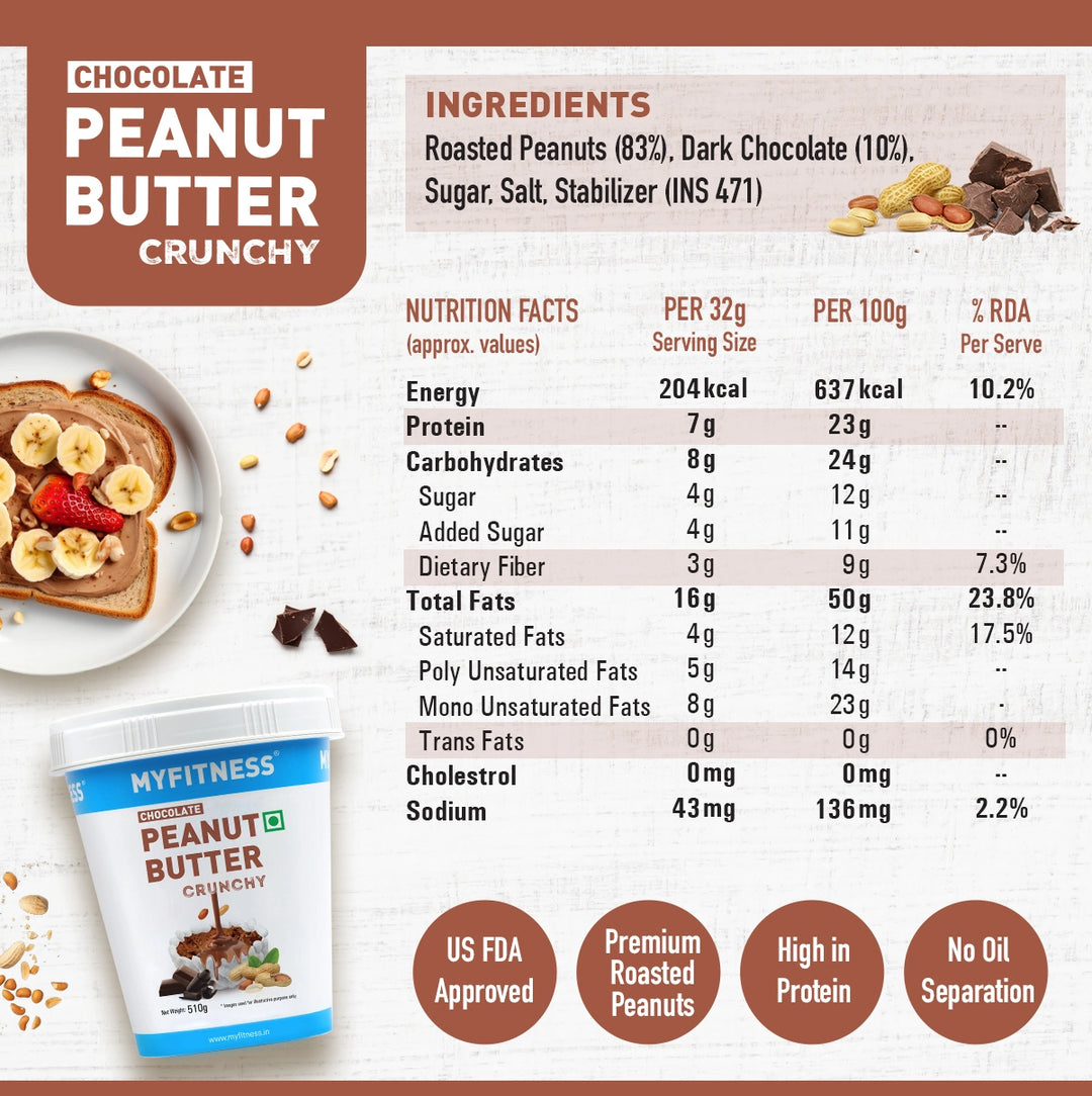 MYFITNESS Chocolate Peanut Butter: Crunchy